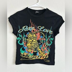 Urban Outfitters Black Graphic Tee